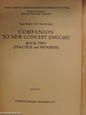 Companion to New Concept English II.