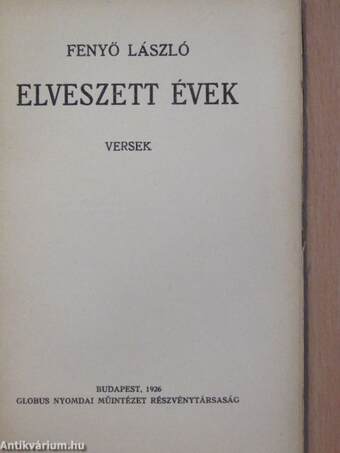 Elveszett évek