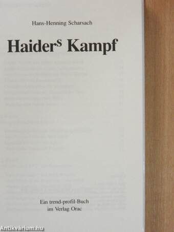 Haiders Kampf