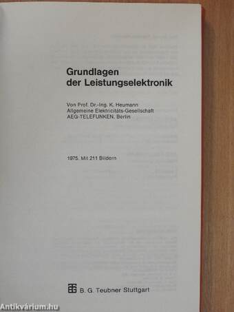 Grundlagen der Leistungselektronik