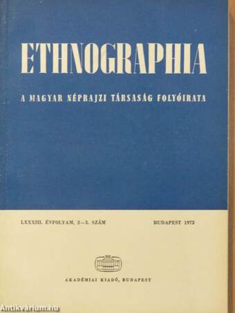 Ethnographia 1972/2-3.