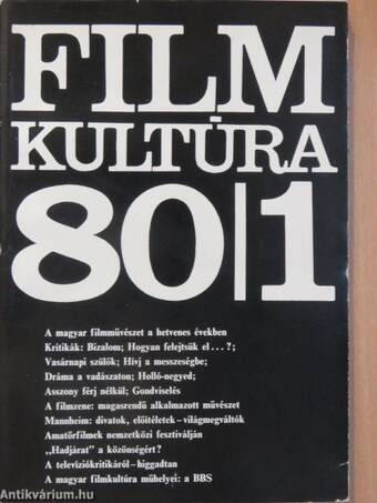 Filmkultúra 1980. (nem teljes évfolyam)