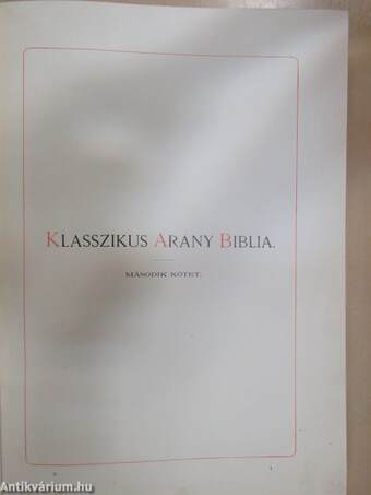 Klasszikus Arany Biblia II.