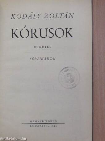 Kórusok III.