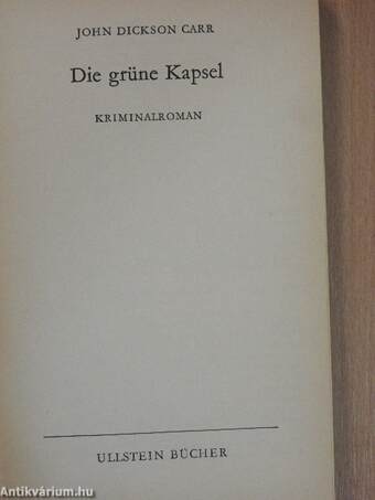 Die grüne Kapsel