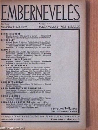 Embernevelés 1946. szeptember-október