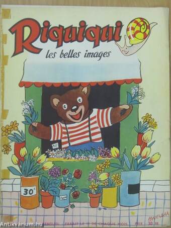 Riquiqui les belles images 1953., 1955-1956. (vegyes számok) (10 db) + 3 db bekötési tábla