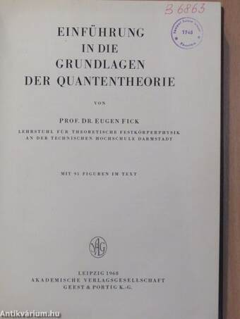 Einführung in die Grundlagen der Quantentheorie