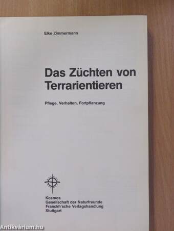 Das Züchten von Terrarientieren (dedikált példány)