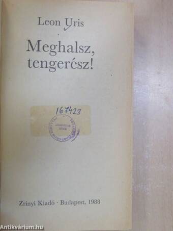 Meghalsz, tengerész!