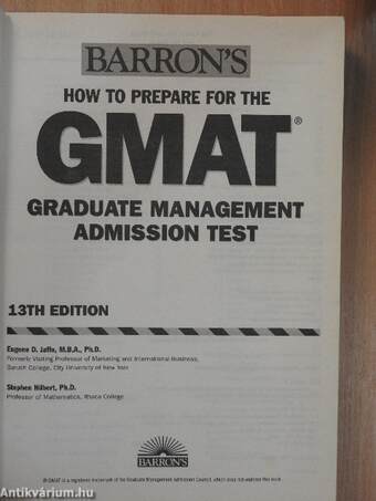 Barron's How to Prepare for the GMAT