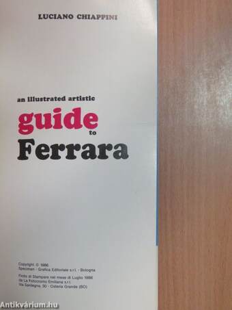 An illustrated artistic guide to Ferrara