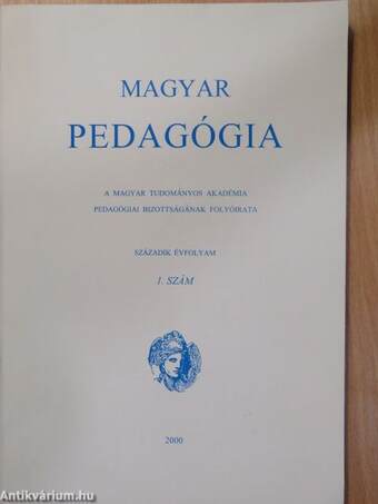 Magyar Pedagógia 2000/1.