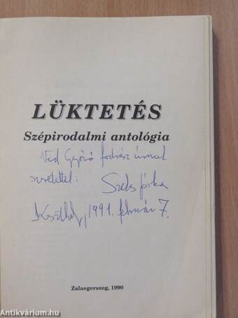 Lüktetés (dedikált példány)