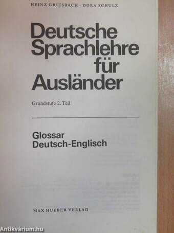 Glossar Deutsch-Englisch