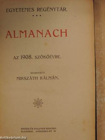 Almanach az 1908. szökőévre