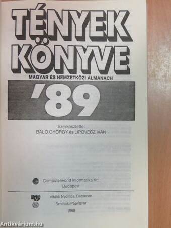 Tények könyve '89