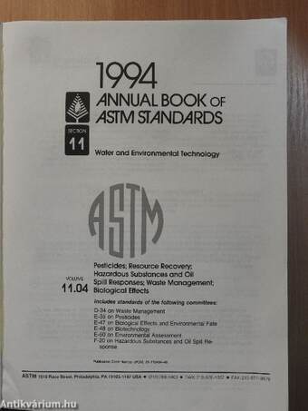 Annual Book of ASTM Standards 1994