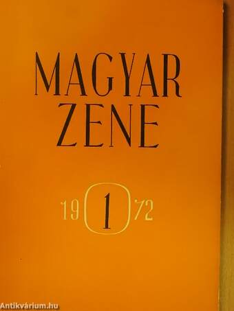 Magyar Zene 1972/1.