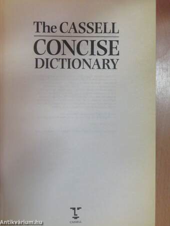 The Cassell Concise Dictionary