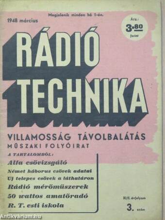 Rádiótechnika 1948. március