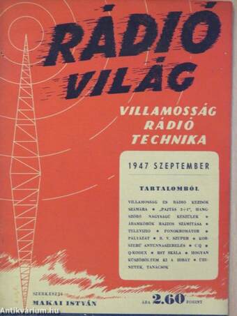 Rádióvilág 1947. szeptember