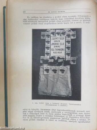 Természettudományi Közlöny 1930. január-december/Pótfüzetek a Természettudományi Közlönyhöz 1930. január-december