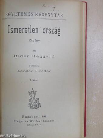 Ismeretlen ország I-II.