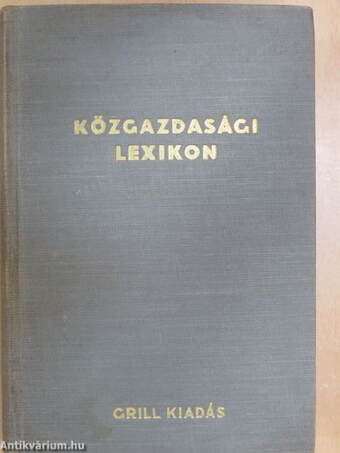 Közgazdasági lexikon