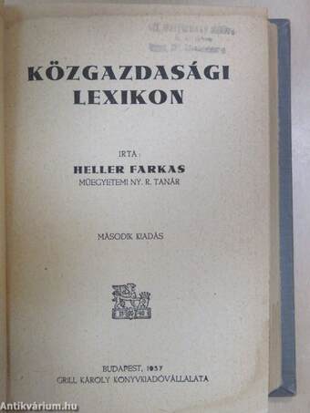 Közgazdasági lexikon