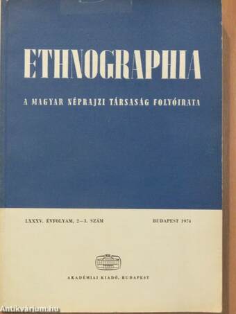 Ethnographia 1974/2-3.