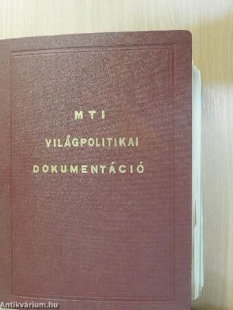 MTI világpolitikai dokumentáció 1972. január-december