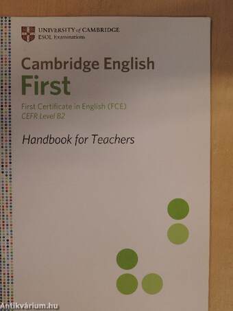 Cambridge English First - Handbook for teachers