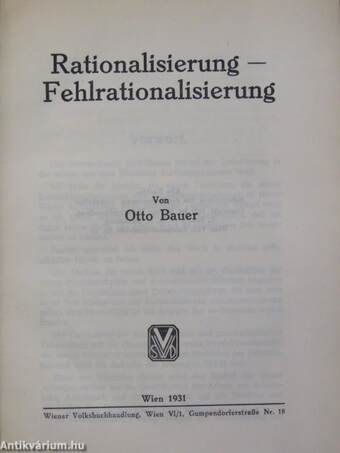 Kapitalismus und Sozialismus nach dem Weltkrieg I. (töredék)