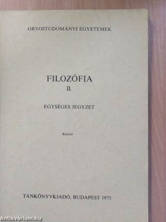 Filozófia II.