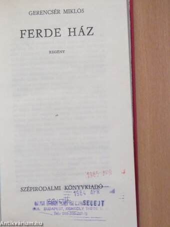 Ferde ház