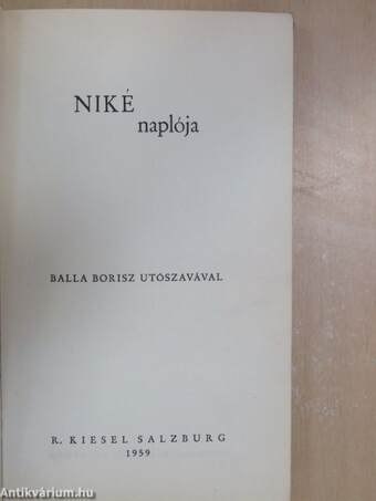 Niké naplója