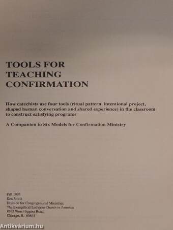 Tools for Teaching Confirmation