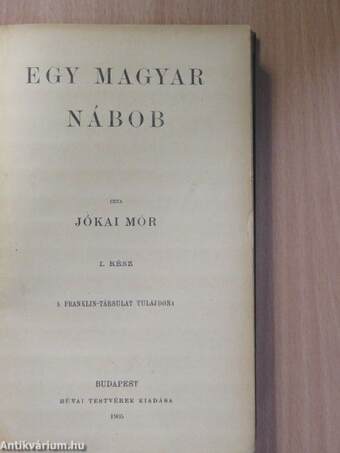 Egy magyar nábob I-II.