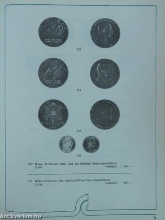Schoellerbank Münzabteilung Dorotheum Kunstabteilung Münzauktion am 16. November 1977