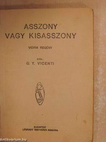 Asszony vagy kisasszony