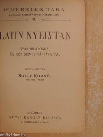 Latin nyelvtan