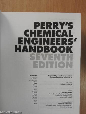 Perry's Chemical Engineers' Handbook