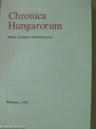 Chronica Hungarorum (minikönyv) (számozott)