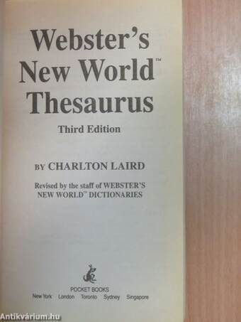 Webster's New World Thesaurus