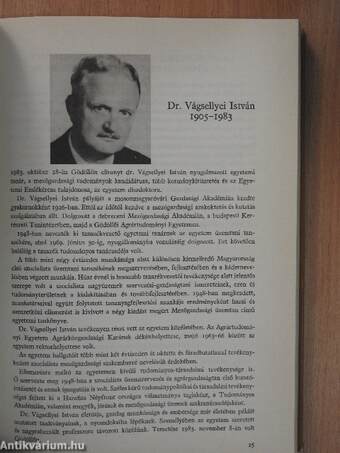 Az Agrártudományi Egyetem évkönyve 1980-1984