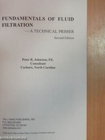 Fundamentals of Fluid Filtration