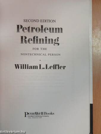 Petroleum Refining for the Nontechnical Person