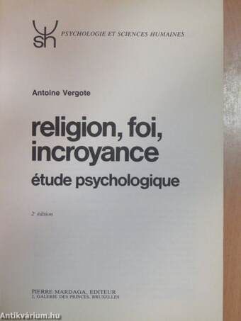 Religion, foi, incroyance