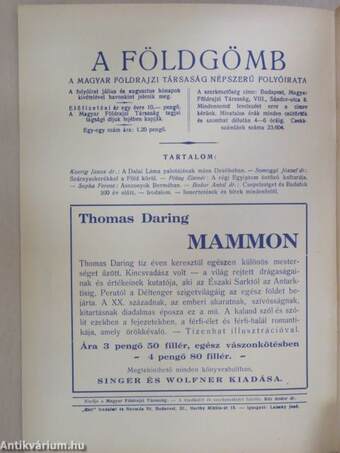 A Földgömb 1936. június